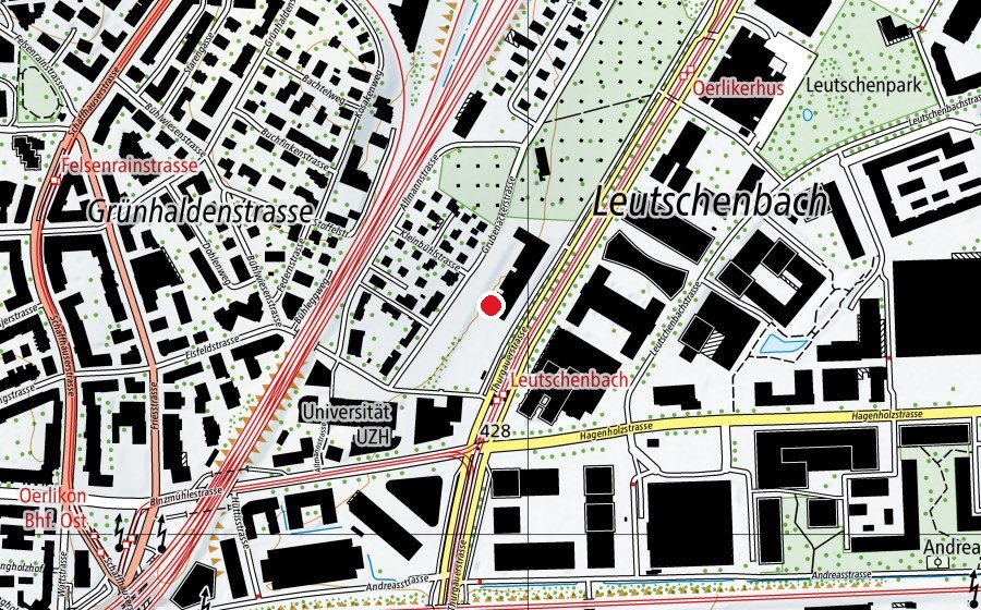 Carte indiquant l’emplacement de Kindergarten Nordstern (École enfantine)