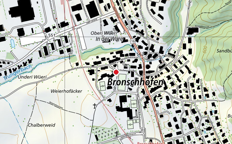 Mappa con la posizione di Kindergarten Obermatt (Scuola dell’infanzia)