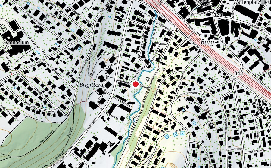Map showing the location of Kindergarten Oris (Kindergarten)