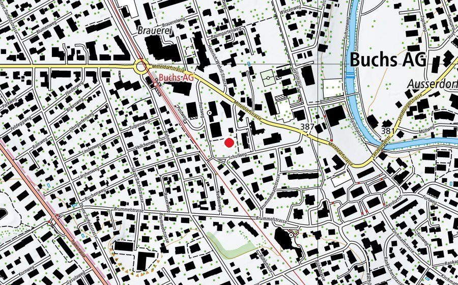 Map showing the location of Kindergarten Post (Kindergarten)