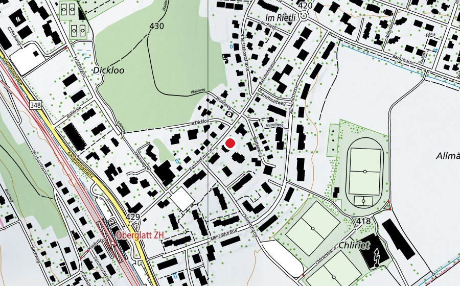 Mappa con la posizione di Kindergarten Post (Scuola dell’infanzia)