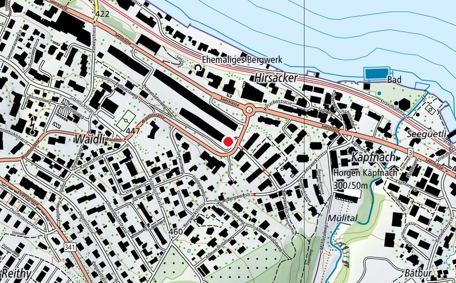 Carte indiquant l’emplacement de Kindergarten Promenade (École enfantine)