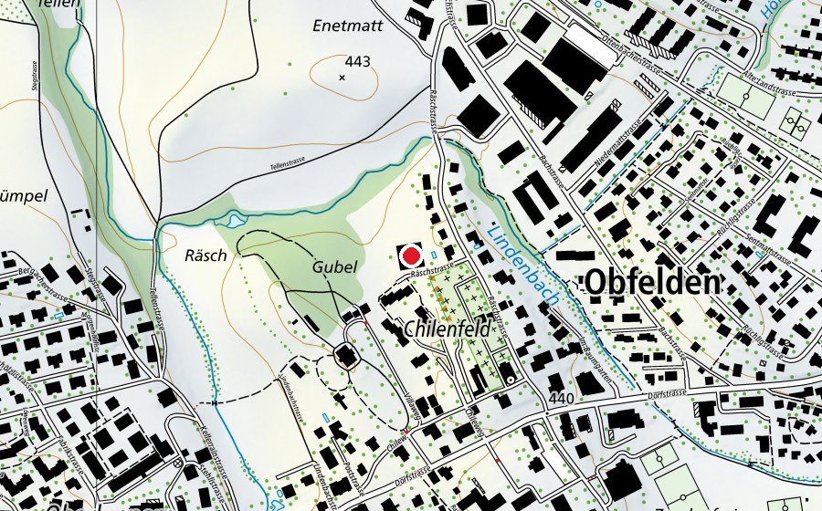 Karte mit dem Standort von Kindergarten Räsch (Kindergarten)
