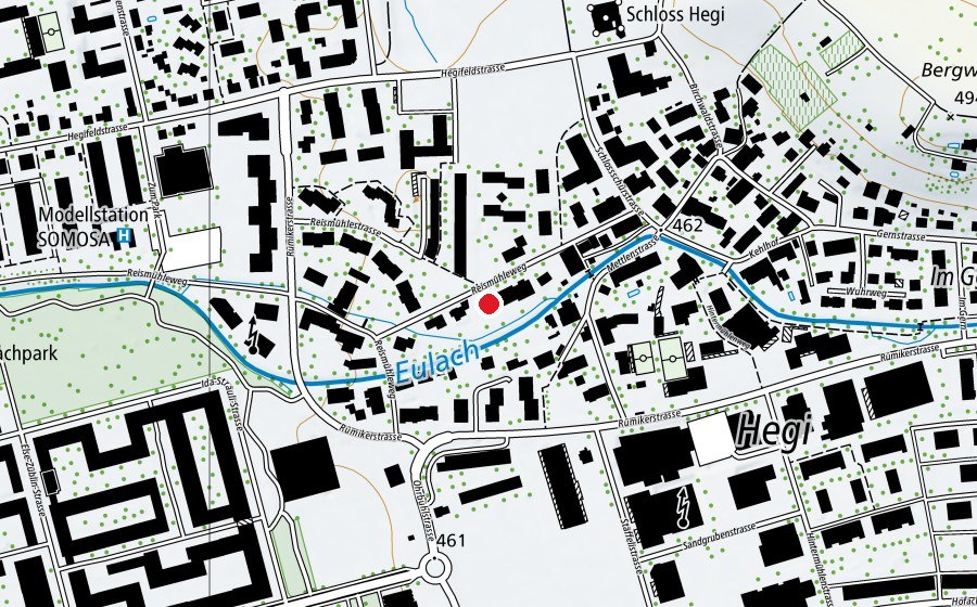 Mappa con la posizione di Kindergarten Reismühle (Scuola dell’infanzia)