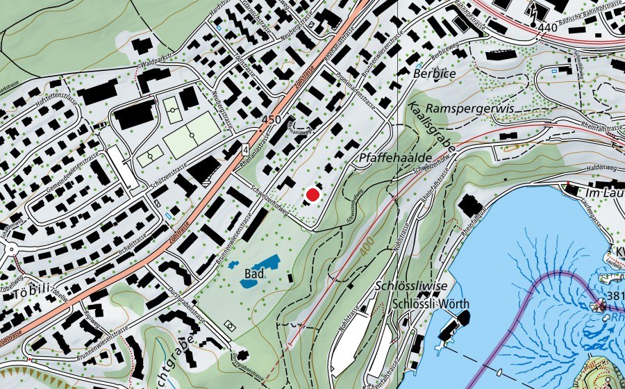 Carte indiquant l’emplacement de Kindergarten Rhenania (École enfantine)
