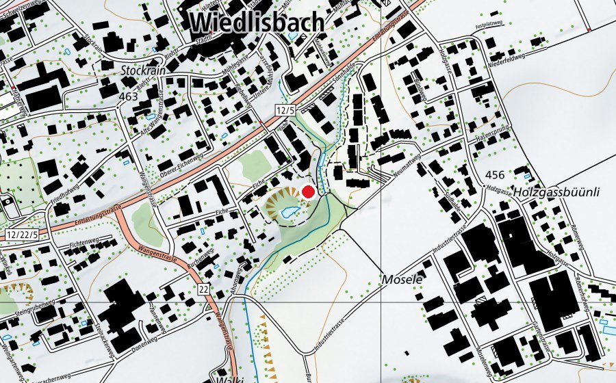 Carte indiquant l’emplacement de Kindergarten Ribeli (École enfantine)