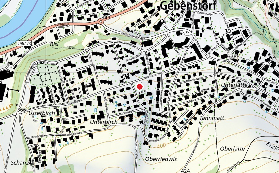 Karte mit dem Standort von Kindergarten Rieden (Kindergarten)