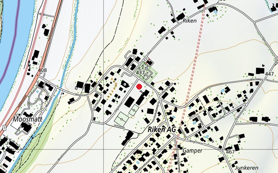 Map showing the location of Kindergarten Riken (Kindergarten)