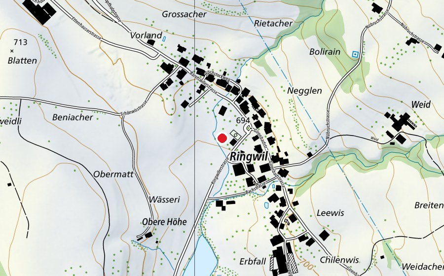 Mappa con la posizione di Kindergarten Ringwil (Scuola dell’infanzia)