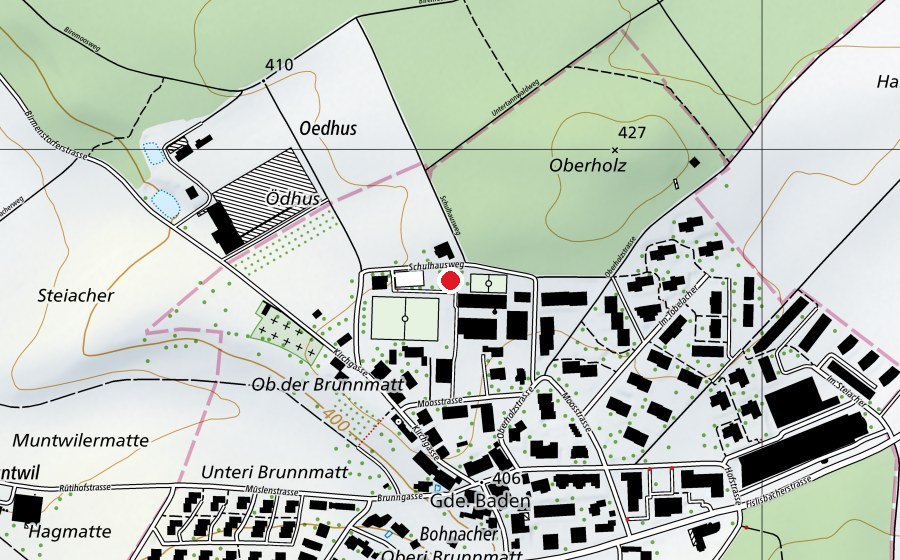 Mappa con la posizione di Kindergarten Rütihof (Scuola dell’infanzia)