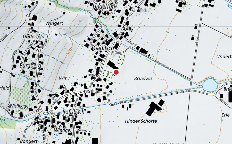 Carte indiquant l’emplacement de Kindergarten Sax (École enfantine)