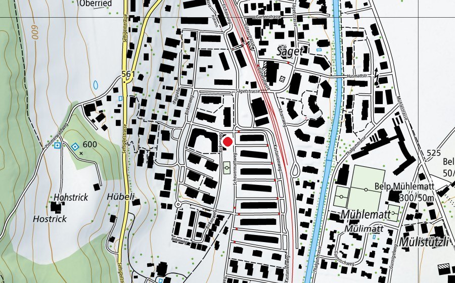 Map showing the location of Kindergarten Scheuermatt (Kindergarten)