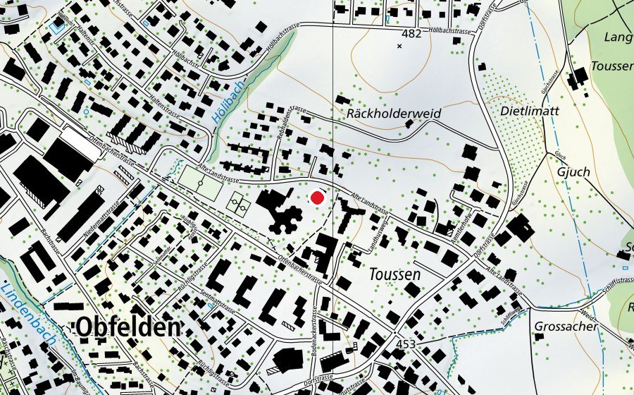 Mappa con la posizione di Kindergarten Schlossächer (Scuola dell’infanzia)