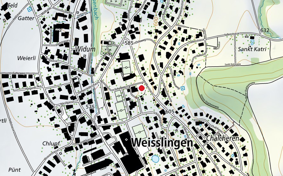 Map showing the location of Kindergarten Schmittenacher (Kindergarten)
