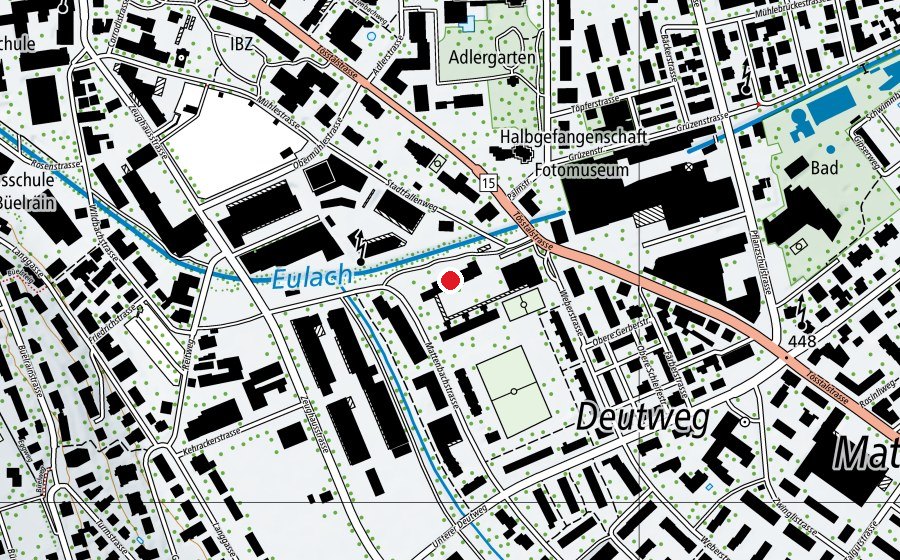 Map showing the location of Kindergarten Schönengrund (Kindergarten)