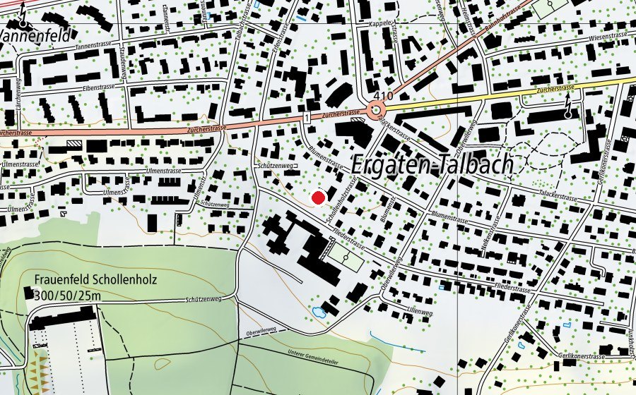 Mappa con la posizione di Kindergarten Schollenholz 2 (Scuola dell’infanzia)