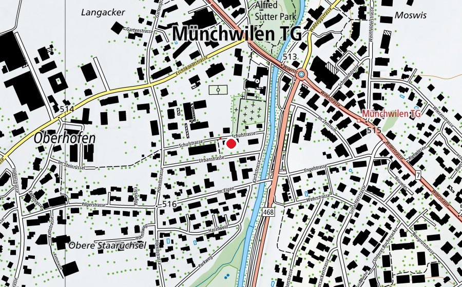 Mappa con la posizione di Kindergarten Schulstrasse (Scuola dell’infanzia)