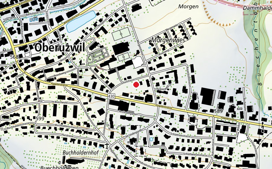 Mappa con la posizione di Kindergarten Schulstrasse (Scuola dell’infanzia)