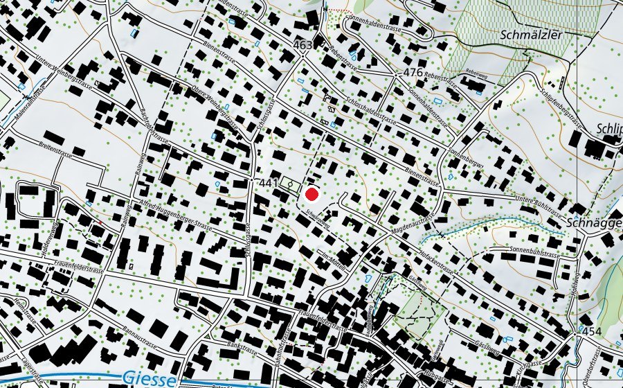 Map showing the location of Kindergarten Schwärze (Kindergarten)