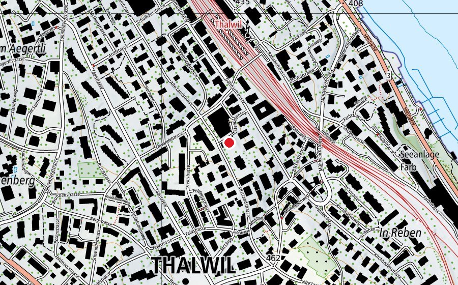 Map showing the location of Kindergarten Schwandel (Kindergarten)