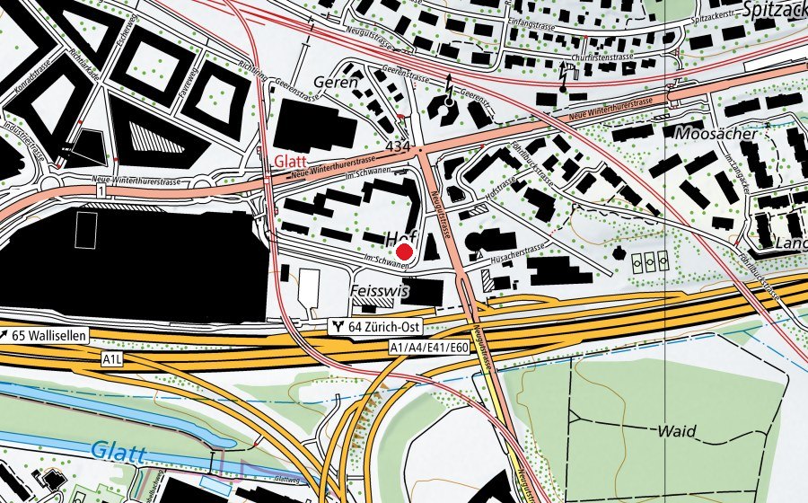Mappa con la posizione di Kindergarten Schwanen I (Scuola dell’infanzia)