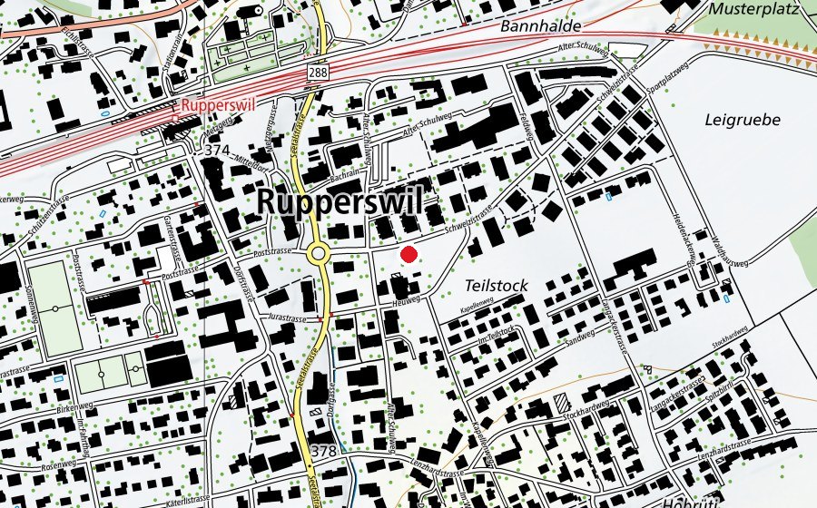 Carte indiquant l’emplacement de Kindergarten Schweizistrasse (École enfantine)