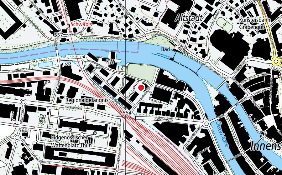 Carte indiquant l’emplacement de Kindergarten Selve (École enfantine)