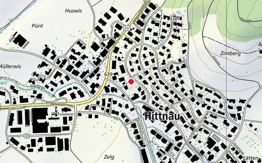 Carte indiquant l’emplacement de Kindergarten Sonne (École enfantine)