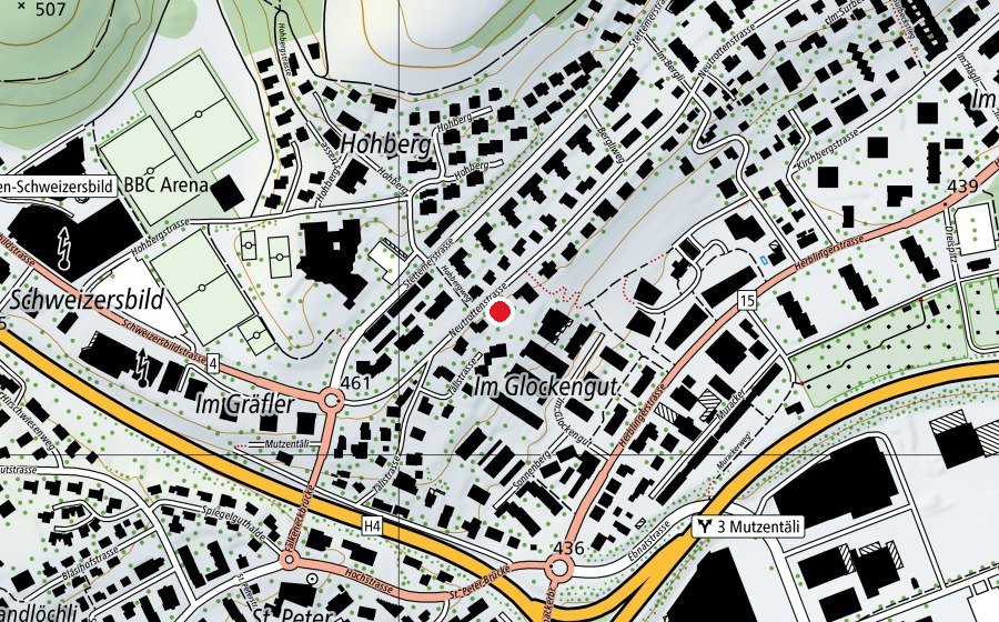 Carte indiquant l’emplacement de Kindergarten Sonnenberg (École enfantine)