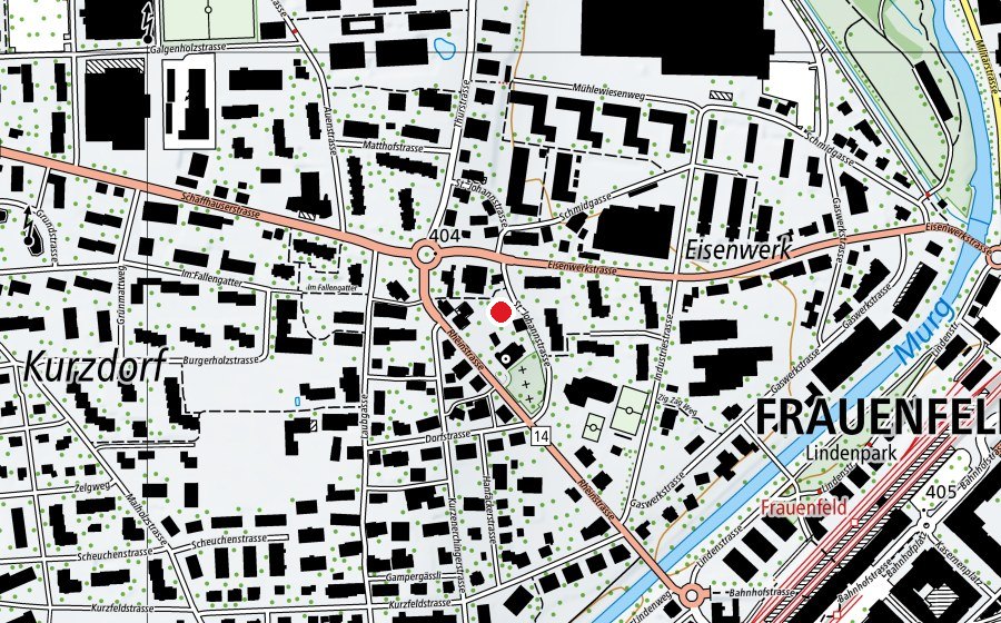 Carte indiquant l’emplacement de Kindergarten St. Johann (École enfantine)