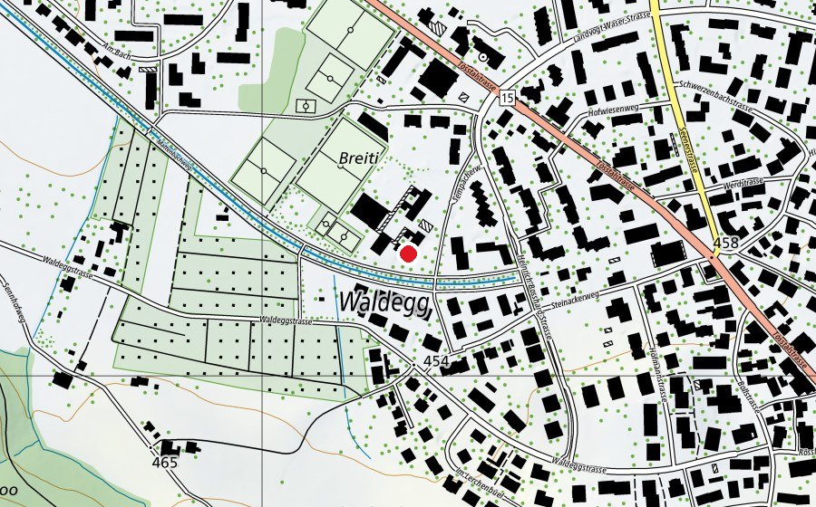 Carte indiquant l’emplacement de Kindergarten Steinacker (École enfantine)