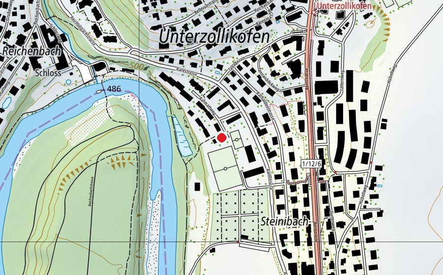 Mappa con la posizione di Kindergarten Steinibach (Scuola dell’infanzia)