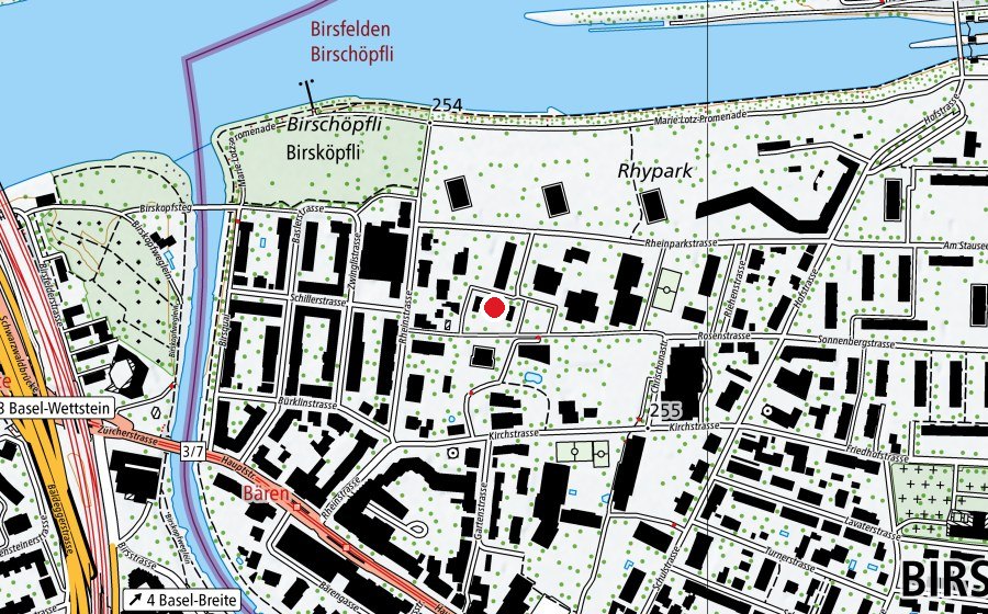 Map showing the location of Kindergarten Stieracker (Kindergarten)