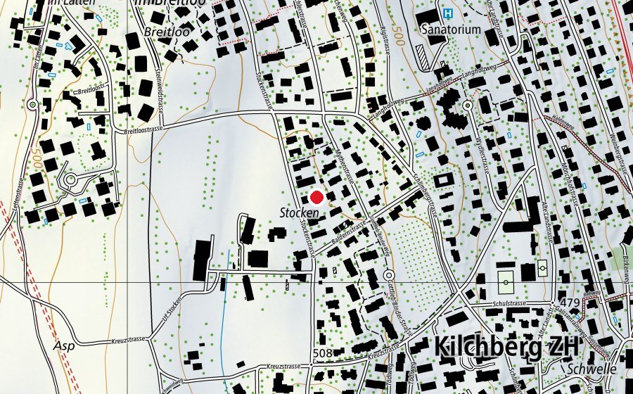 Carte indiquant l’emplacement de Kindergarten Stocken (École enfantine)