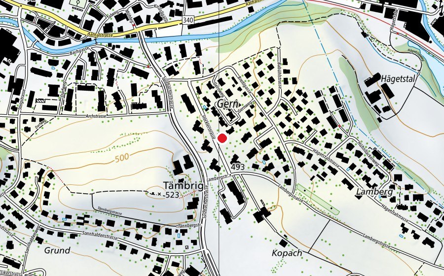 Mappa con la posizione di Kindergarten Stöcklerstrasse (Scuola dell’infanzia)