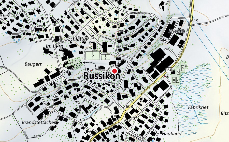 Carte indiquant l’emplacement de Kindergarten Sunneberg (École enfantine)