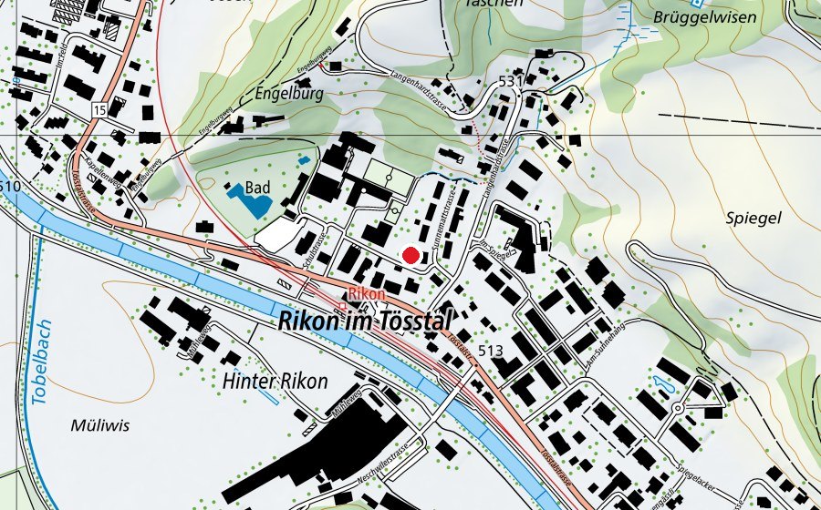 Map showing the location of Kindergarten Sunnematt (Kindergarten)