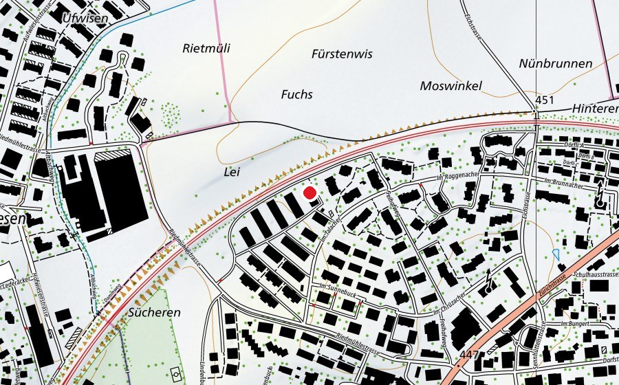 Map showing the location of Kindergarten Talacher (Kindergarten)
