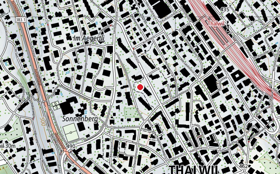 Karte mit dem Standort von Kindergarten Tödistrasse (Kindergarten)