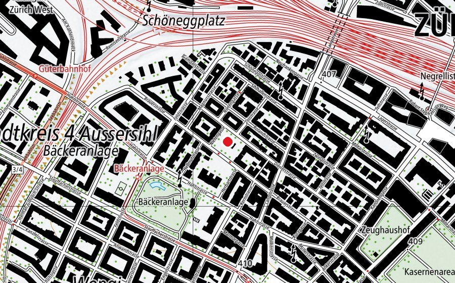 Karte mit dem Standort von Kindergarten und Hort Brauer 1+2 (Kindergarten)