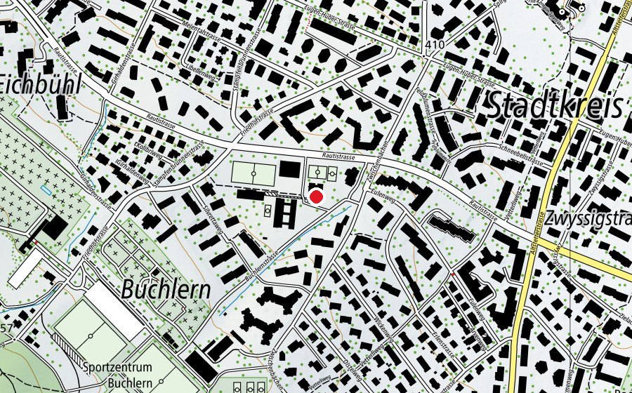 Carte indiquant l’emplacement de Kindergarten Untermoos 2 (École enfantine)