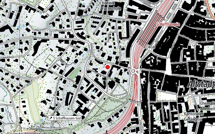 Map showing the location of Kindergarten Vordersteig 1 (Kindergarten)