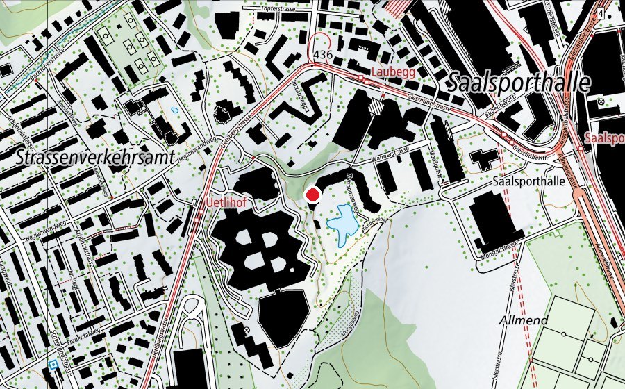 Karte mit dem Standort von Kindergarten Wannerstrasse (Kindergarten)