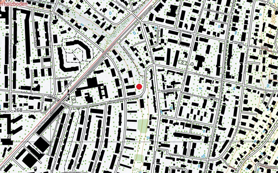 Karte mit dem Standort von Kindergarten Wasserstelzenweg (Kindergarten)