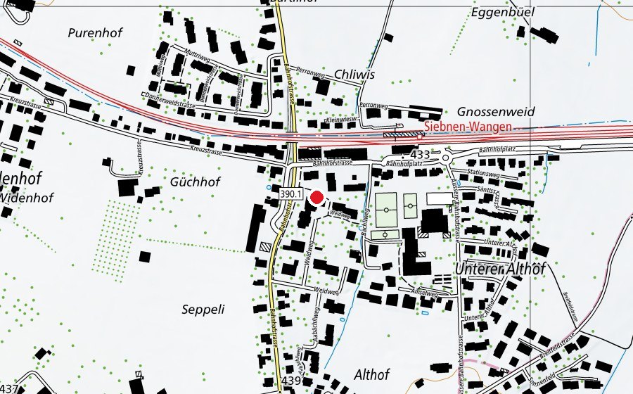 Mappa con la posizione di Kindergarten Weidweg (Scuola dell’infanzia)