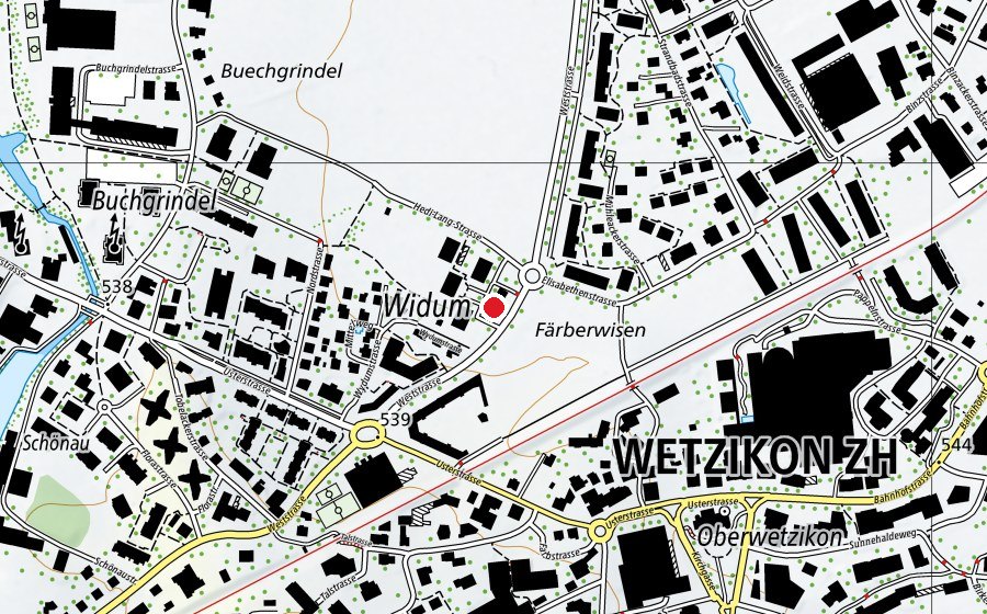 Mappa con la posizione di Kindergarten Widum A+B (Scuola dell’infanzia)