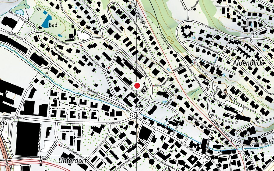 Mappa con la posizione di Kindergarten Wihalden 1+2 (Scuola dell’infanzia)