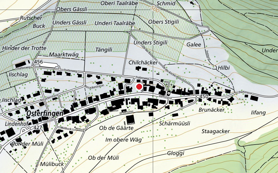 Map showing the location of Kindergarten (Kindergarten)