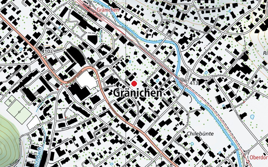 Mappa con la posizione di Kindergarten Winkel 1+2 (Scuola dell’infanzia)