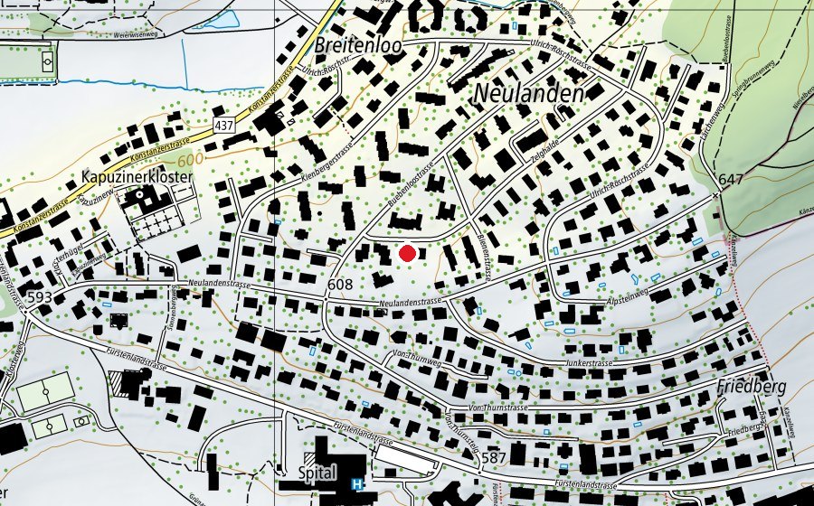 Mappa con la posizione di Kindergarten Zelghalde (Scuola dell’infanzia)